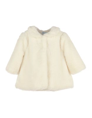 Cozy Fuzzy Long Coat, Ivory