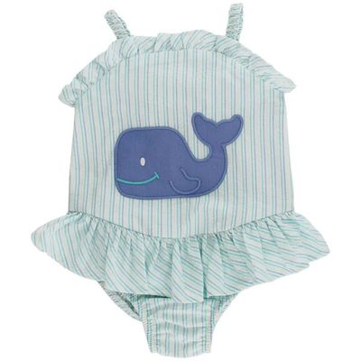 Wally Whale, 1 Pc Swim w Ruffle