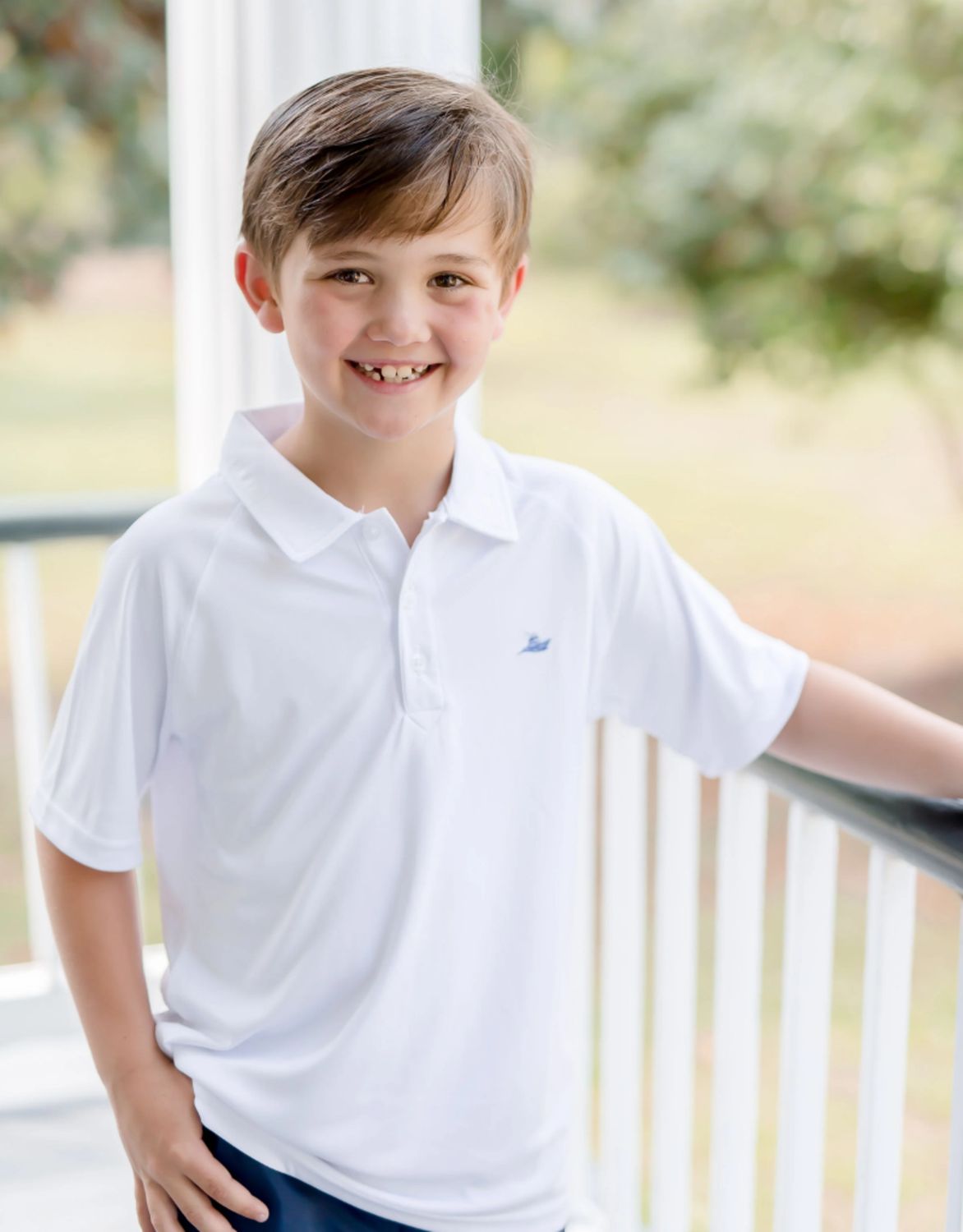 S/S Performance Polo Solid White