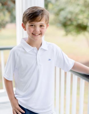 S/S Performance Polo Solid White