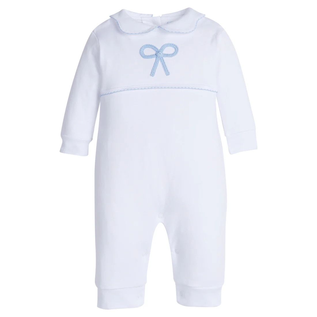 Blue Bow Crochet Playsuit