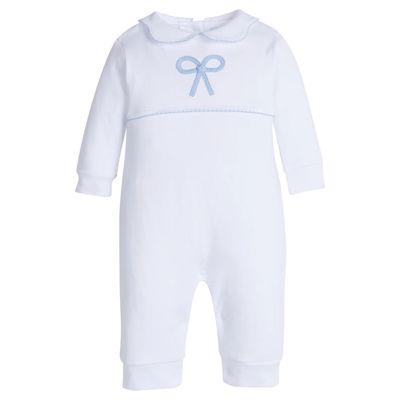 Blue Bow Crochet Playsuit