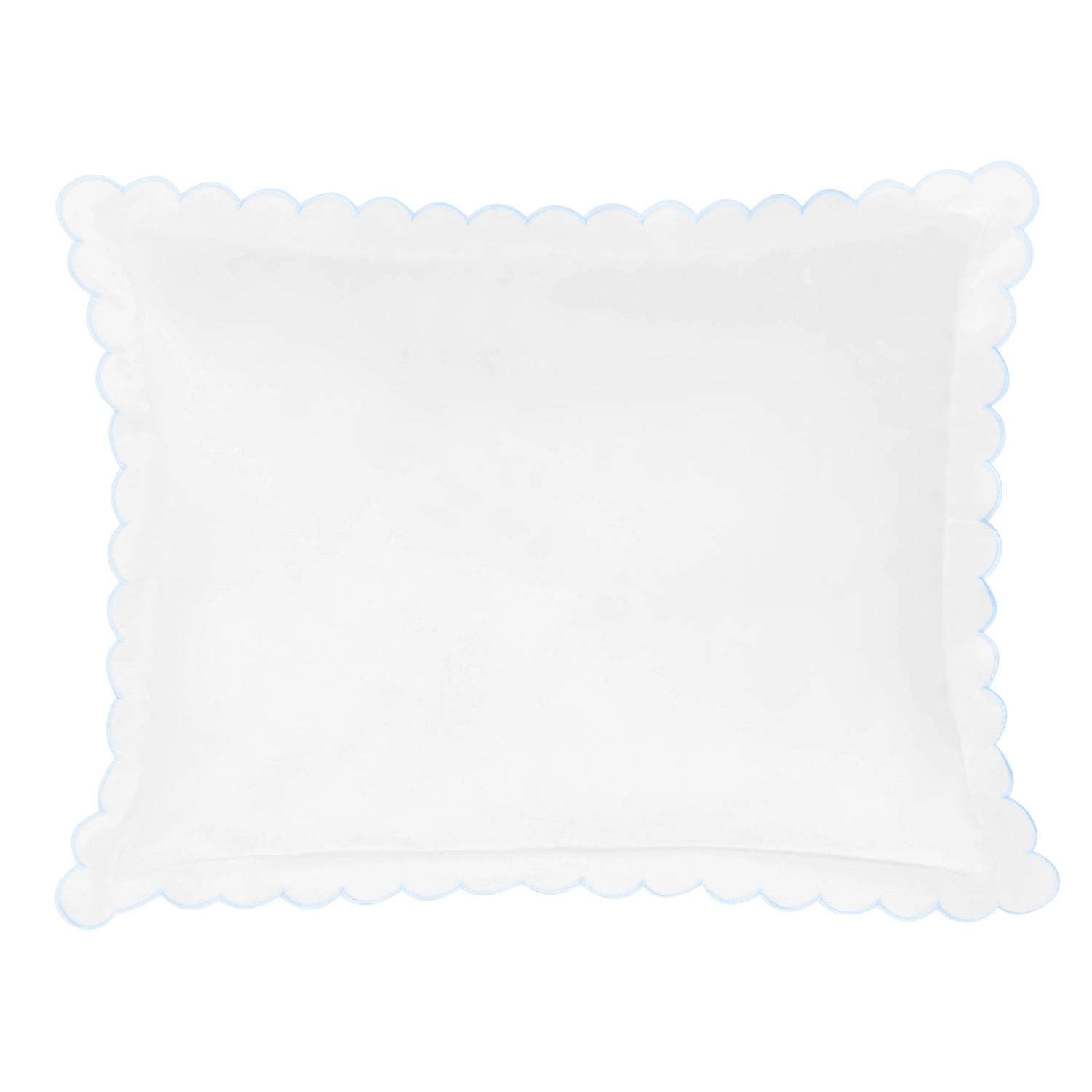Scallop Baby Pillowcase and Insert, Sky