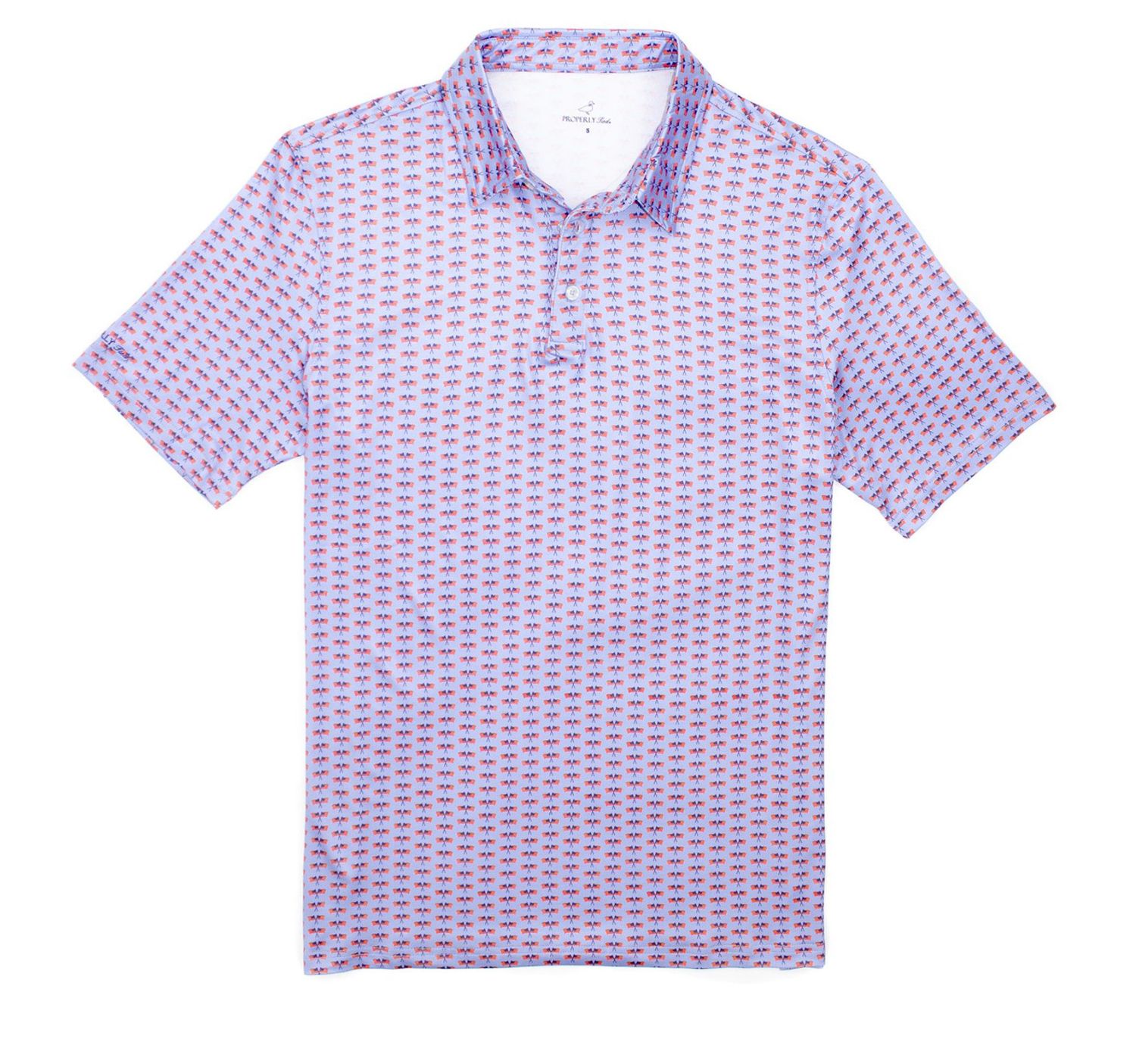Inlet Polo Freedom Flag