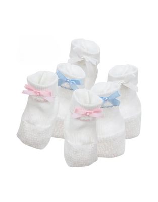 Paty Booties w/ Bow, Color: White