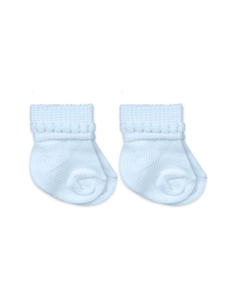 Blue Cotton Turndown 2 Pack 2655 , Size: Newborn (0-1)