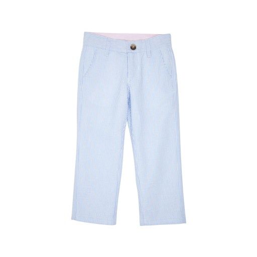 Prep School Pants, Breakers Blue Seersucker, Size: 4T