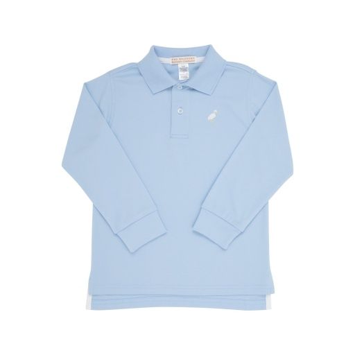 Prim &amp; Proper LS Pima Polo, Beale Street Blue, Size: 18/24m