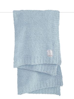 Plush Chenille Knit Blanket, Blue