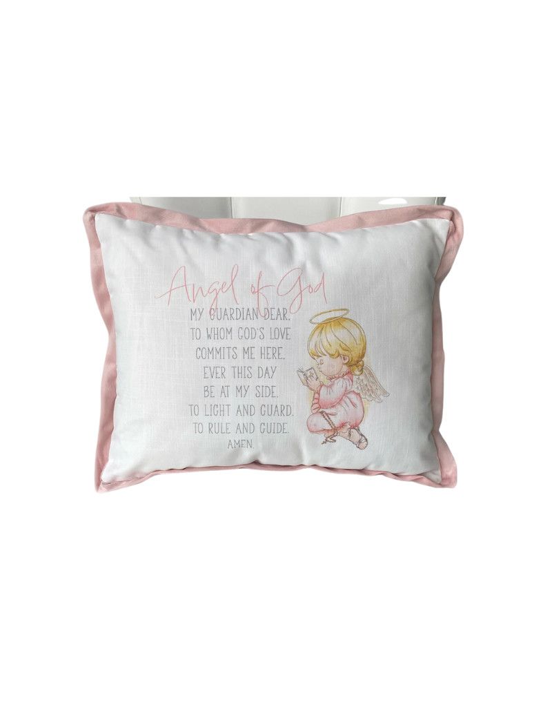 Guardian Angel Pillow, Pink
