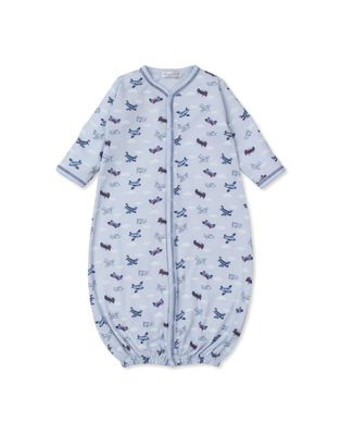 Sky High Planes Printed Converter Gown, NB