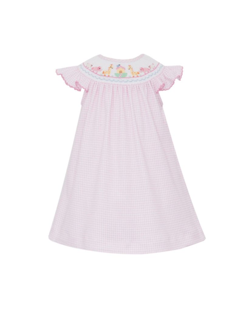 Noah&#39;s Ark Pink Gingham Knit Bishop
