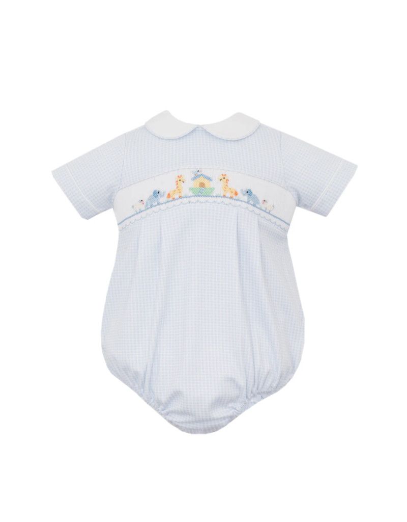 Noah&#39;s Ark Light Blue Gingham Bubble