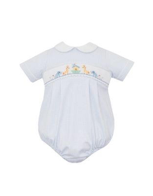 Noah&#39;s Ark Light Blue Gingham Bubble