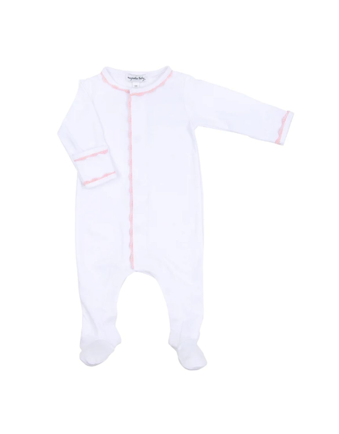 Baby Joy Emb Footie Pink