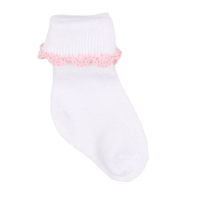 Baby Joy Embroidered Socks Pink