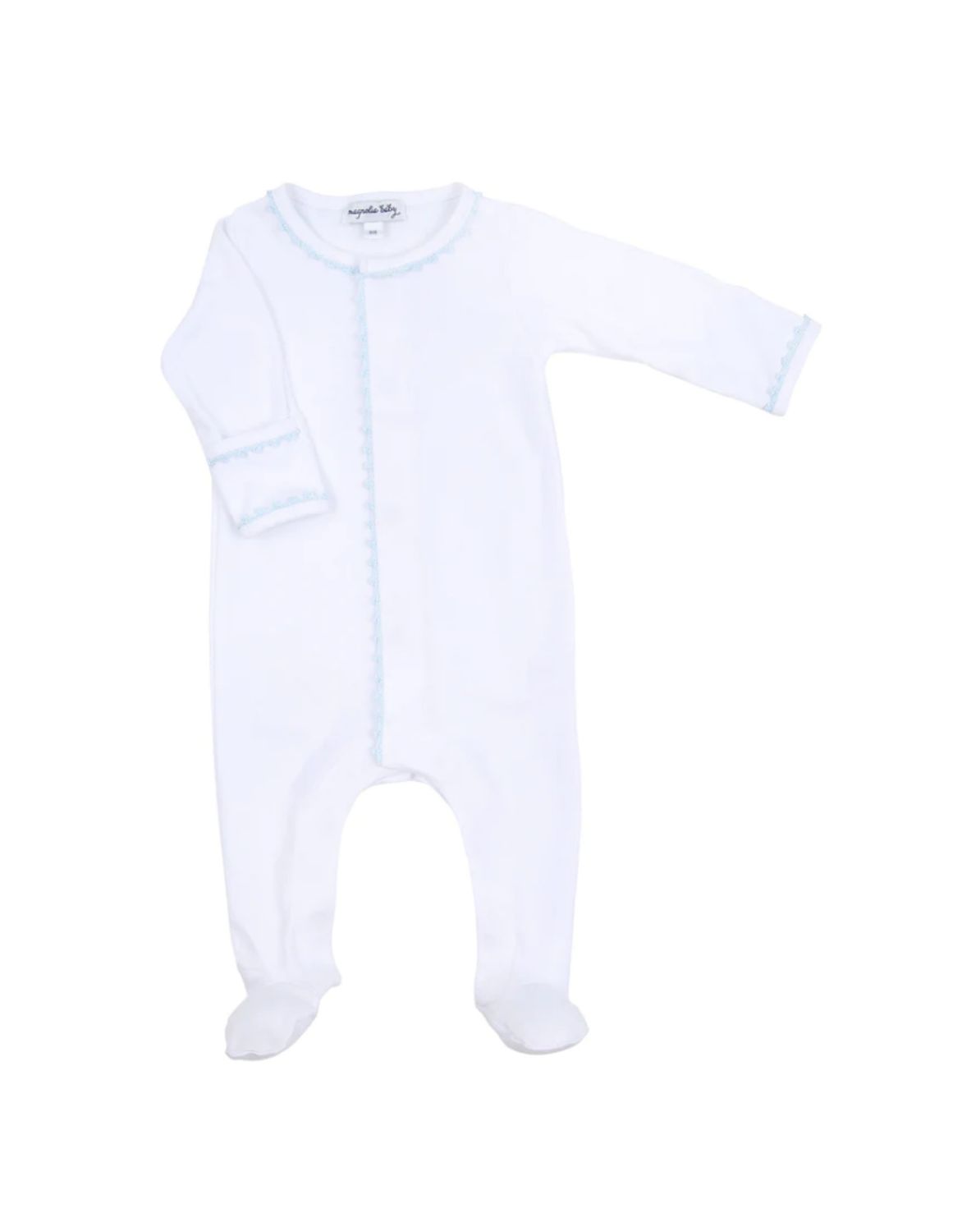 Baby Joy Emb Footie Light Blue