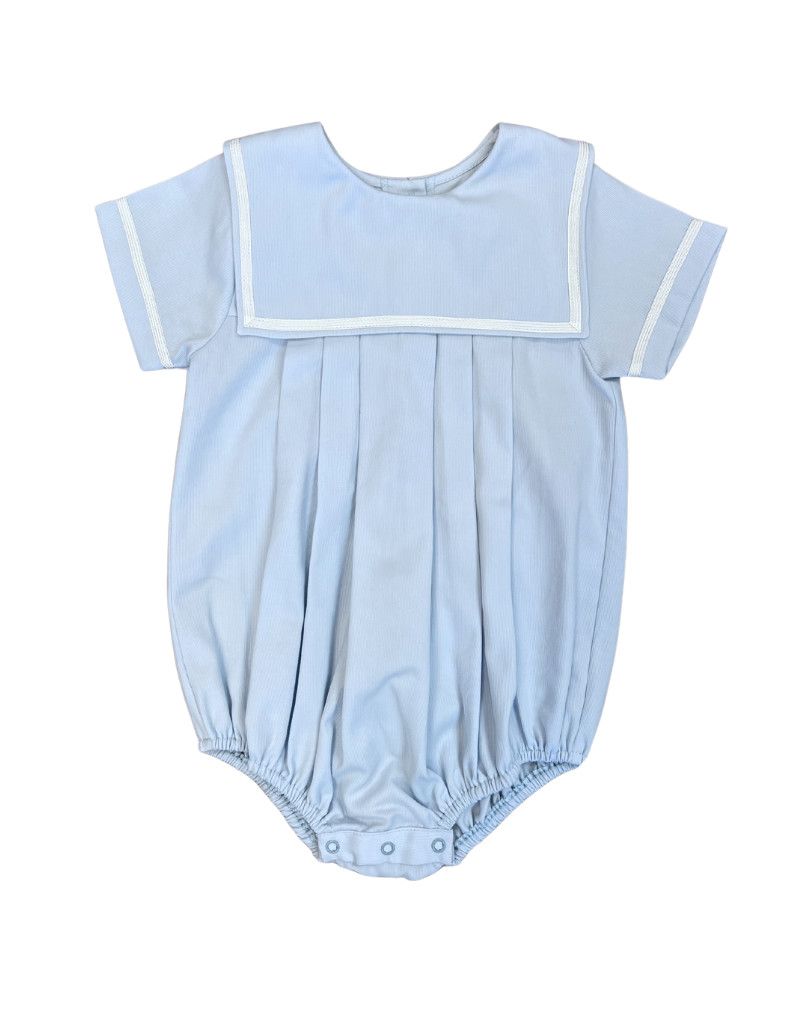 Blue/White Pique Bubble, Blank