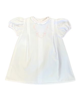 Dots Day Gown, White and Pink    