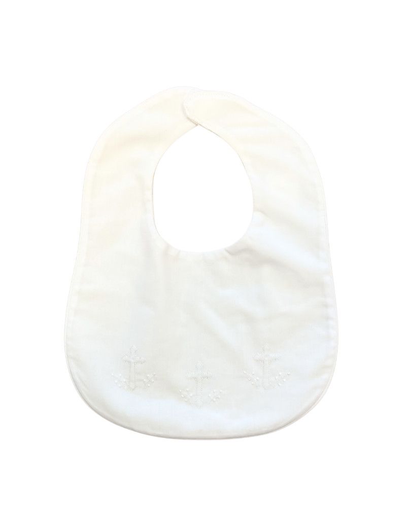 White Row of Cross Bib