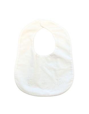 White Row of Cross Bib