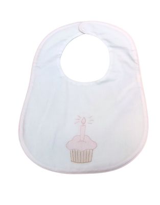 White/Pink Cupcake Bib