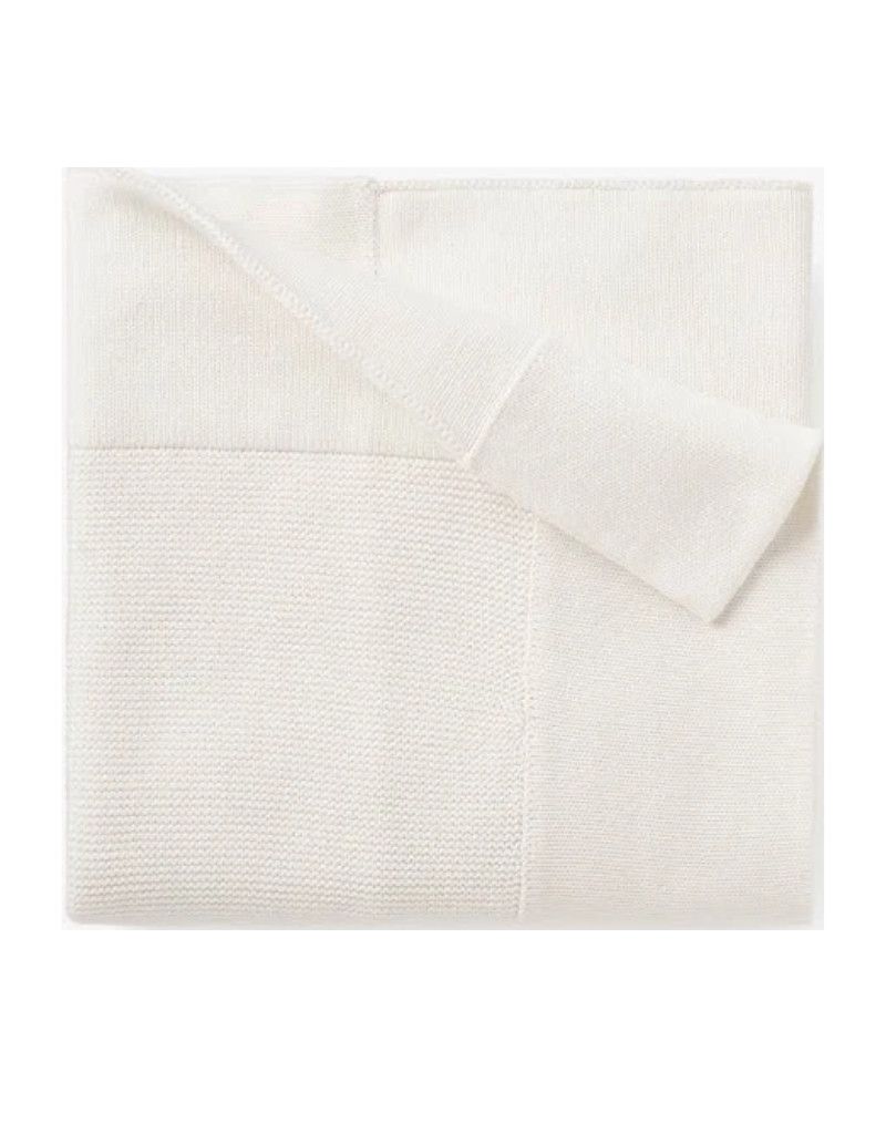 30x40 Blanket White Garter
