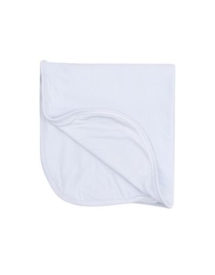 Stripe Classic Blue 2 Ply Blanket with Binding