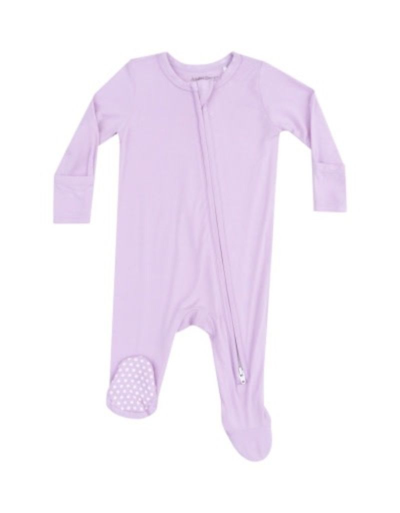 Solid Winsome Orchid 2 Way Zipper Footie