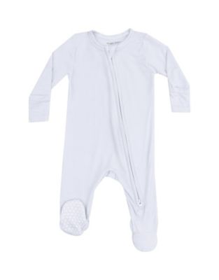 Solid Classic Blue 2 Way Zipper Footie