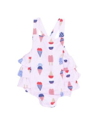 American Ice Cream Ruffle Sunsuit, Pink
