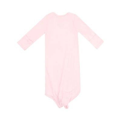 Solid Tickled Pink Knotted Gown 0/3m