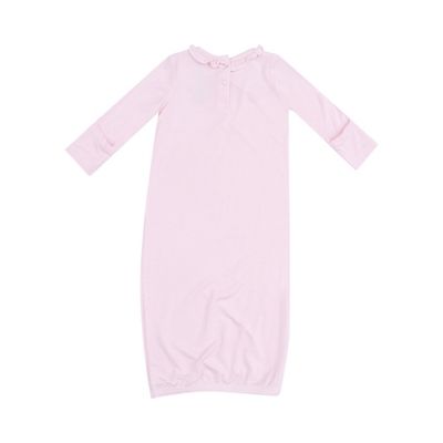 Solid Classic Pink Kimono Gown, 0/3m
