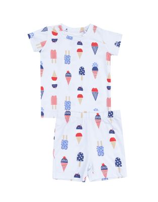 American Ice Cream Loungewear Short Set, Blue