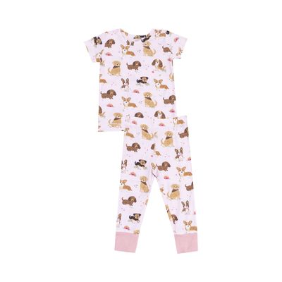Best Friend Dogs Pink S/S Loungewear Set