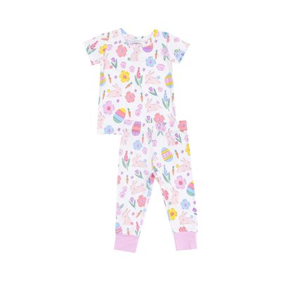 Easter Bunnies SS Loungewear Set, Pink