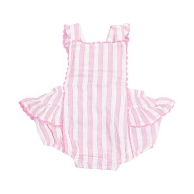 Candy Stripe Ric Rac Ruffle Sunsuit