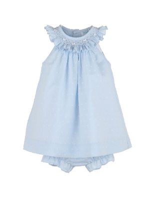 Dotted Swiss Bishop, Blue