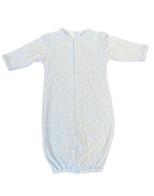 Light Blue Baby Stork Conv Gown