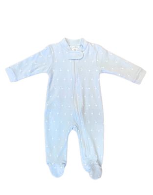 Light Blue Baby Stork Footie