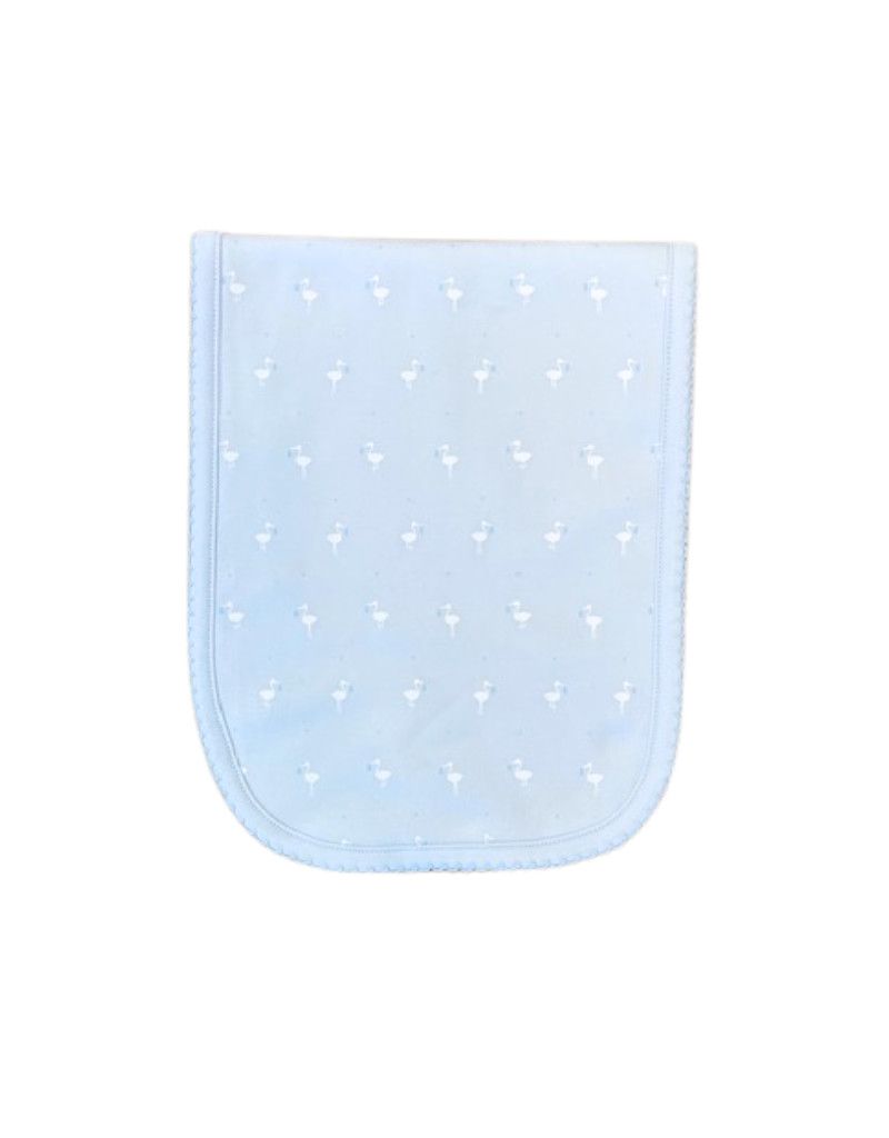 Light Blue Baby Stork Burp