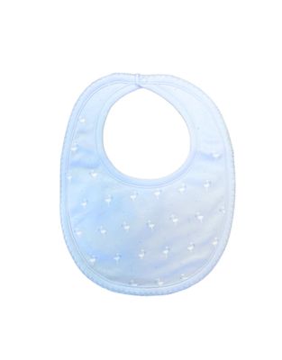 Light Blue Baby Stork Bib
