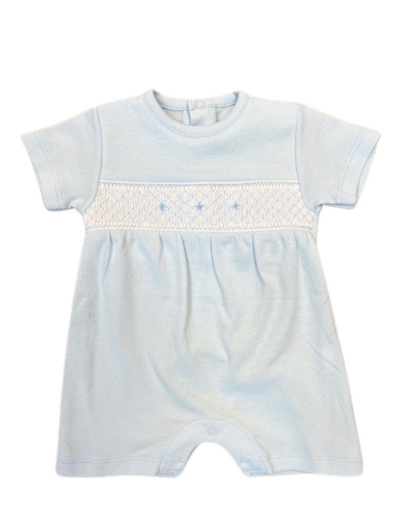 Light Blue Smocked Romper