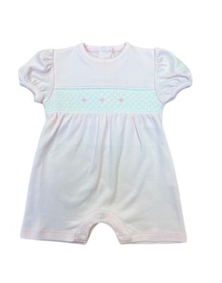 Pink Smocked Romper