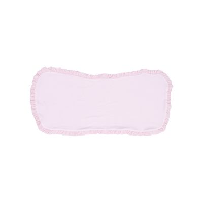 Stripe Classic Pink Ruffle Burp Cloth