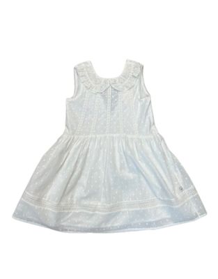 Lys Dress, Ivory Swiss Dots