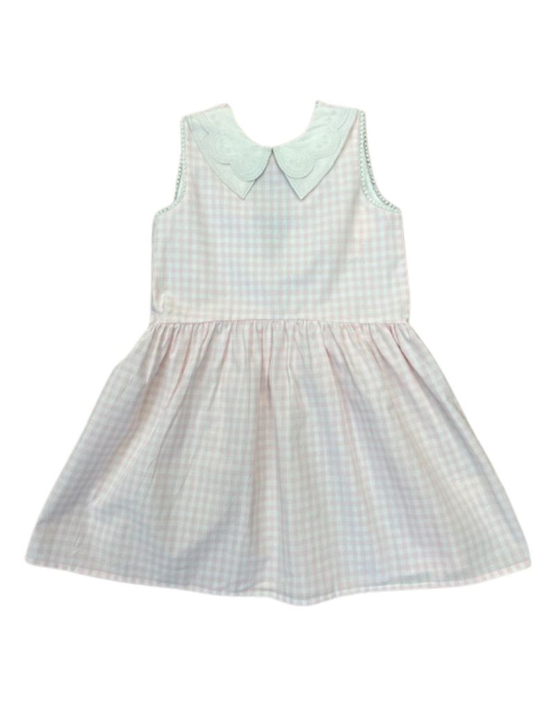 Lys Dress, Soft Pink Gingham