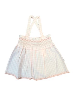 Olivia Blouse, Soft Pink Gingham