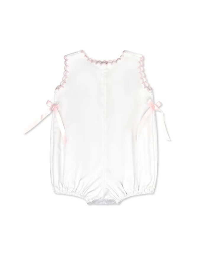 Shelley Bubble, White W/Pink