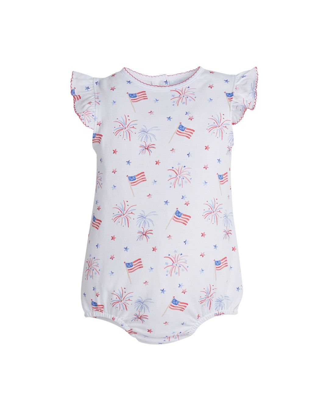 Printed Angel Sleeve Bubble - Flags